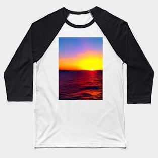 EVOCATIVE OCEAN SUNRISE Baseball T-Shirt